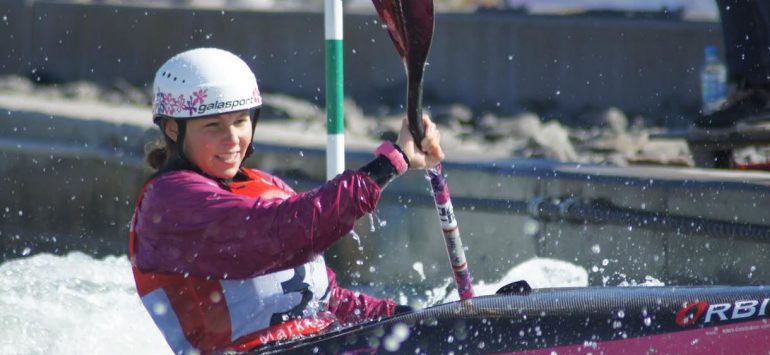 Teil eins der Nationalen Qualifikation im Kanu-Slalom