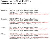 Hallenbadtermine Winter 2017/2018