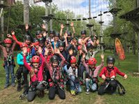 WSC Jugend im Hochseilgarten in Fühlingen