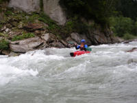 Wildwasser-Männertour 2011 an der Gail, südliches Kärnten in Österreich