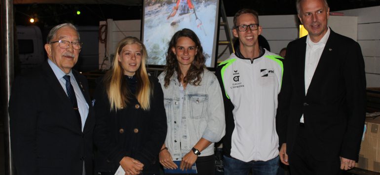 Meisterehrung am Bootshaus