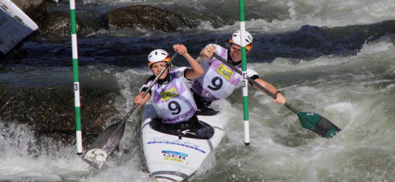 Marie und Jeffrey bei der Kanu WM 2019