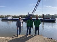 Europas modernstes Kranschiff beim WSC vor Anker
