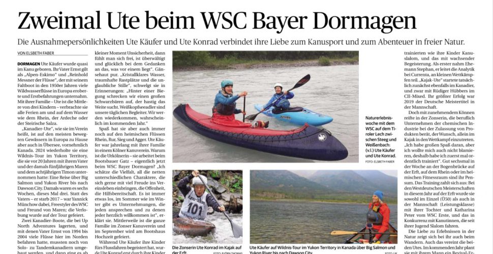 Zweimal Ute beim WSC Bayer Dormagen