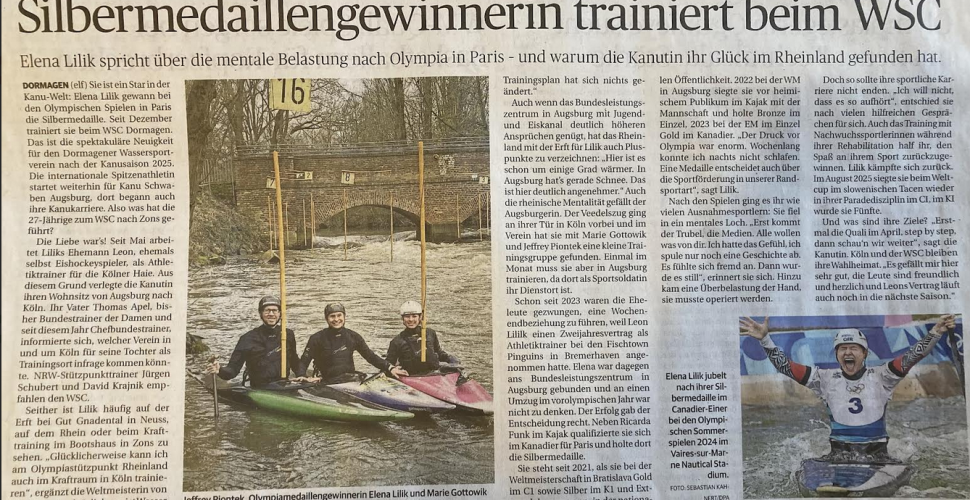 Silbermedaillengewinnerin trainiert beim WSC