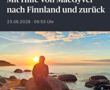 Mit Hilfe von MacGyver nach Finnland und wieder zurück