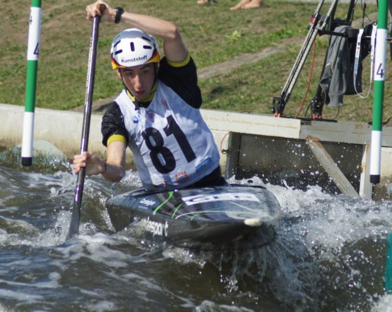 Anna Faber und Malte Horn überzeugten bei der Europameisterschaft im Kanuslalom