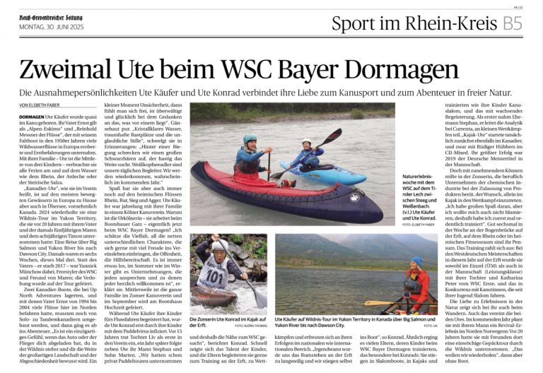 Zweimal Ute beim WSC Bayer Dormagen